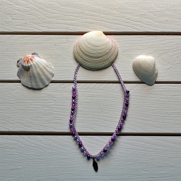 Boho Style Beaded Feather Anklet - Picture 1 of 3